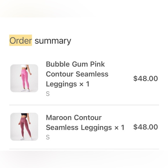 Maroon Contour Seamless Leggings - Picture 5 of 6